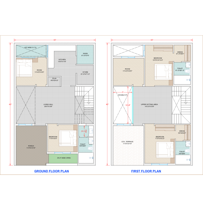 2D House Plan